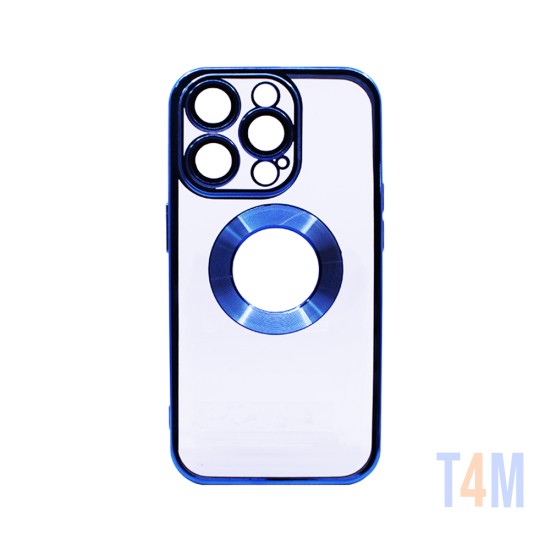 Funda de Silicona Rígida con Protector de Cámara para Apple iPhone 14 Pro Max Azul